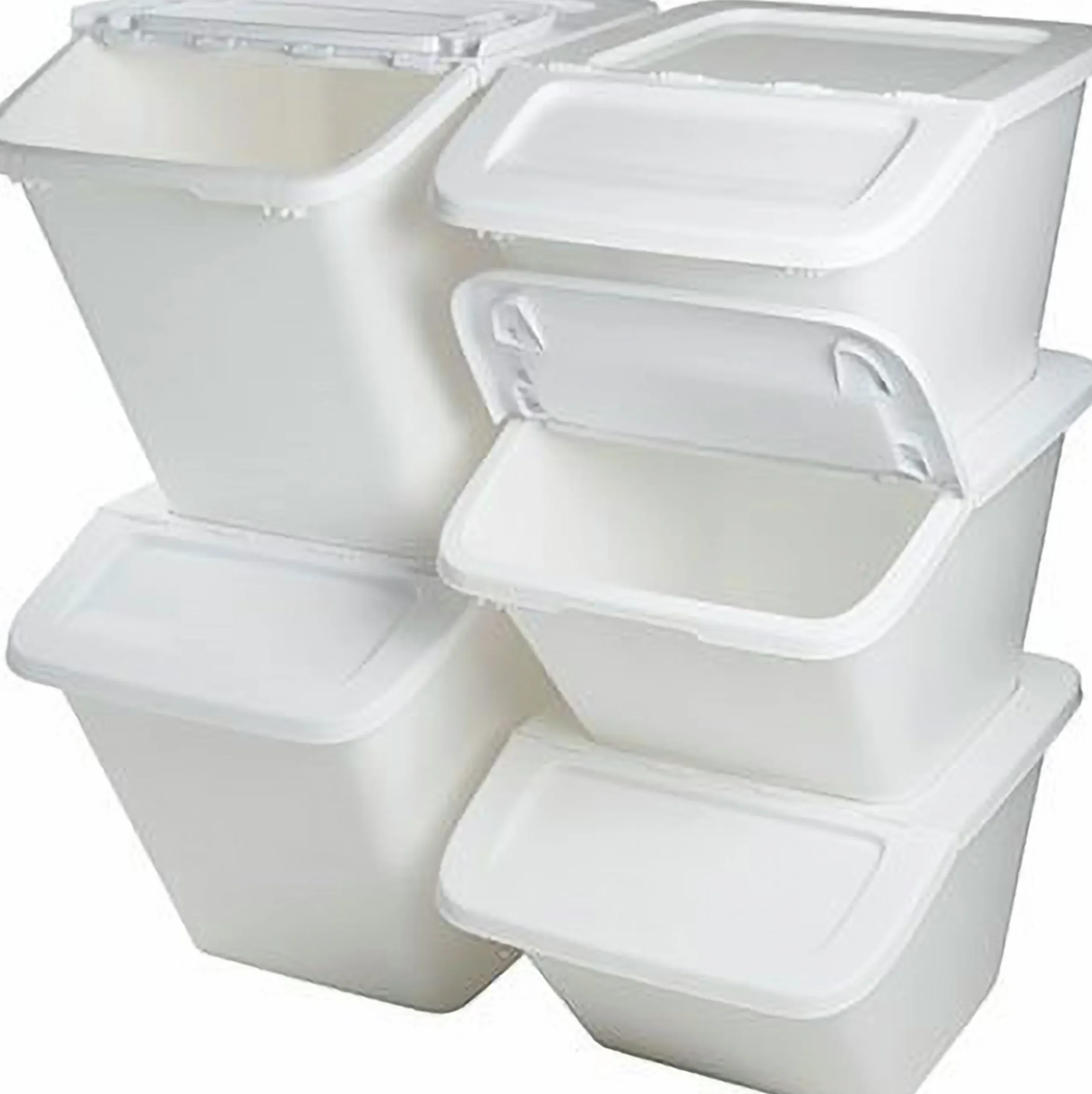 Förvaringsbox Nordiska Plast FrontBox med lock vit