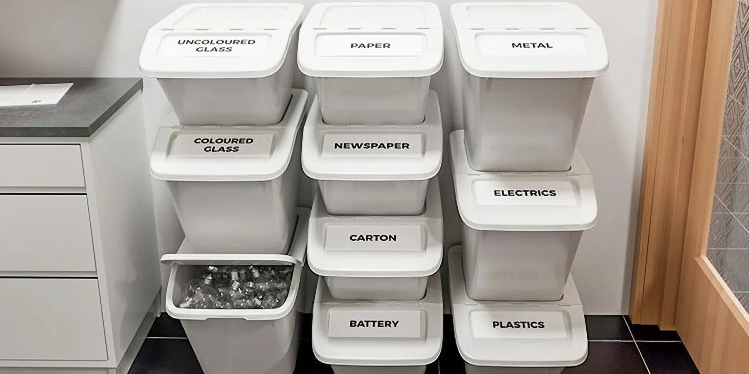 Förvaringsbox Nordiska Plast FrontBox med lock vit