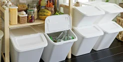 Förvaringsbox Nordiska Plast FrontBox med lock vit
