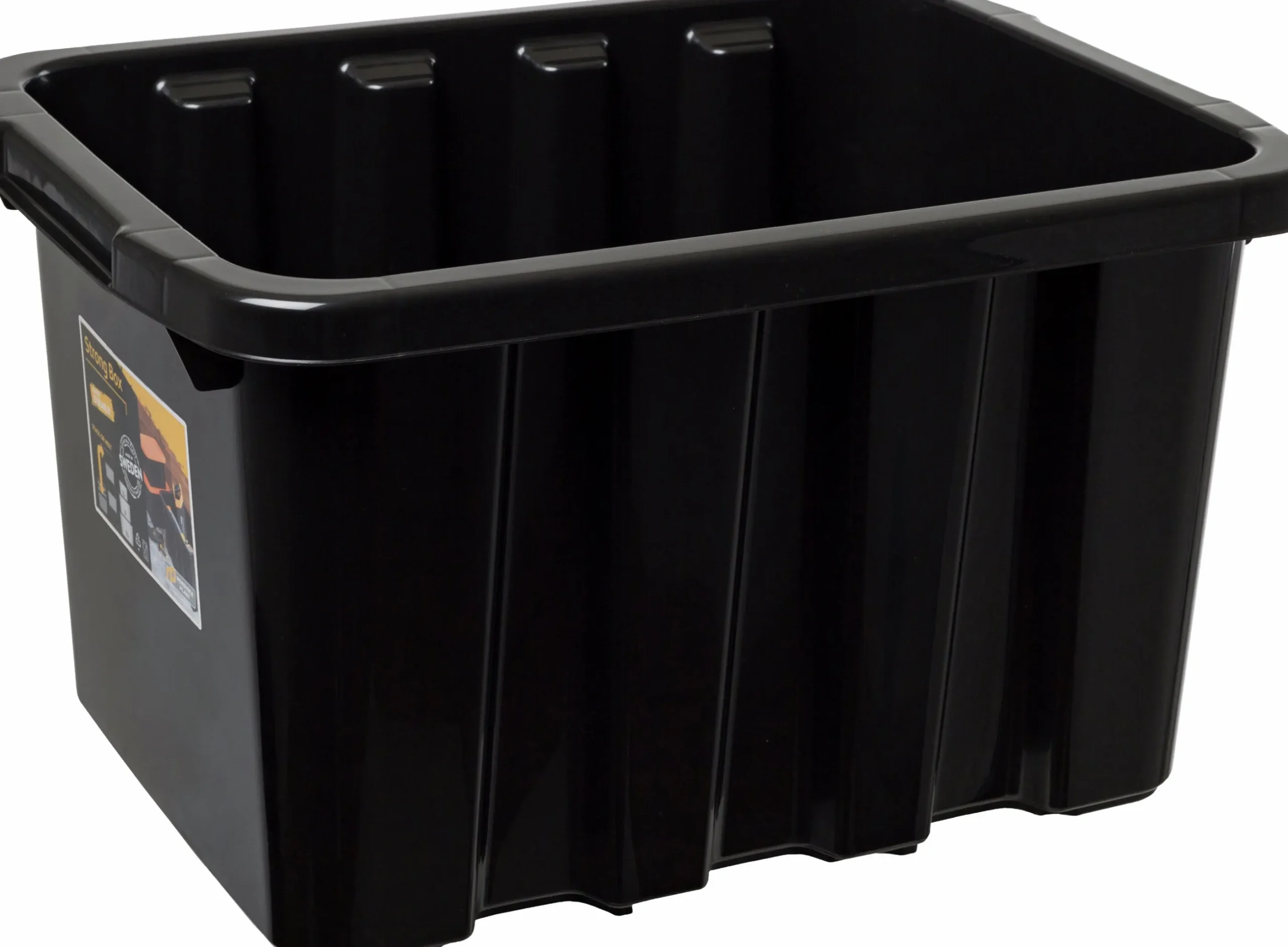 Förvaringsbox Nordiska Plast StrongBox svart