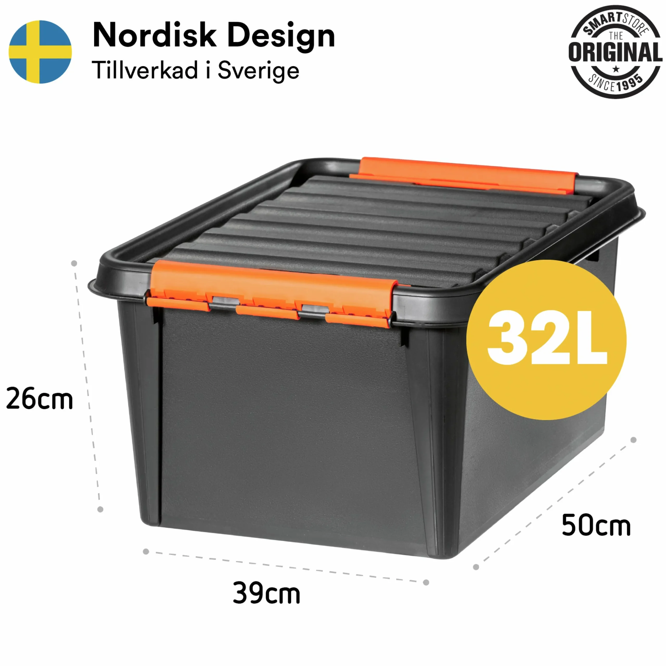 Förvaringsbox Orthex SmartStore PRO 31 med lock 32L