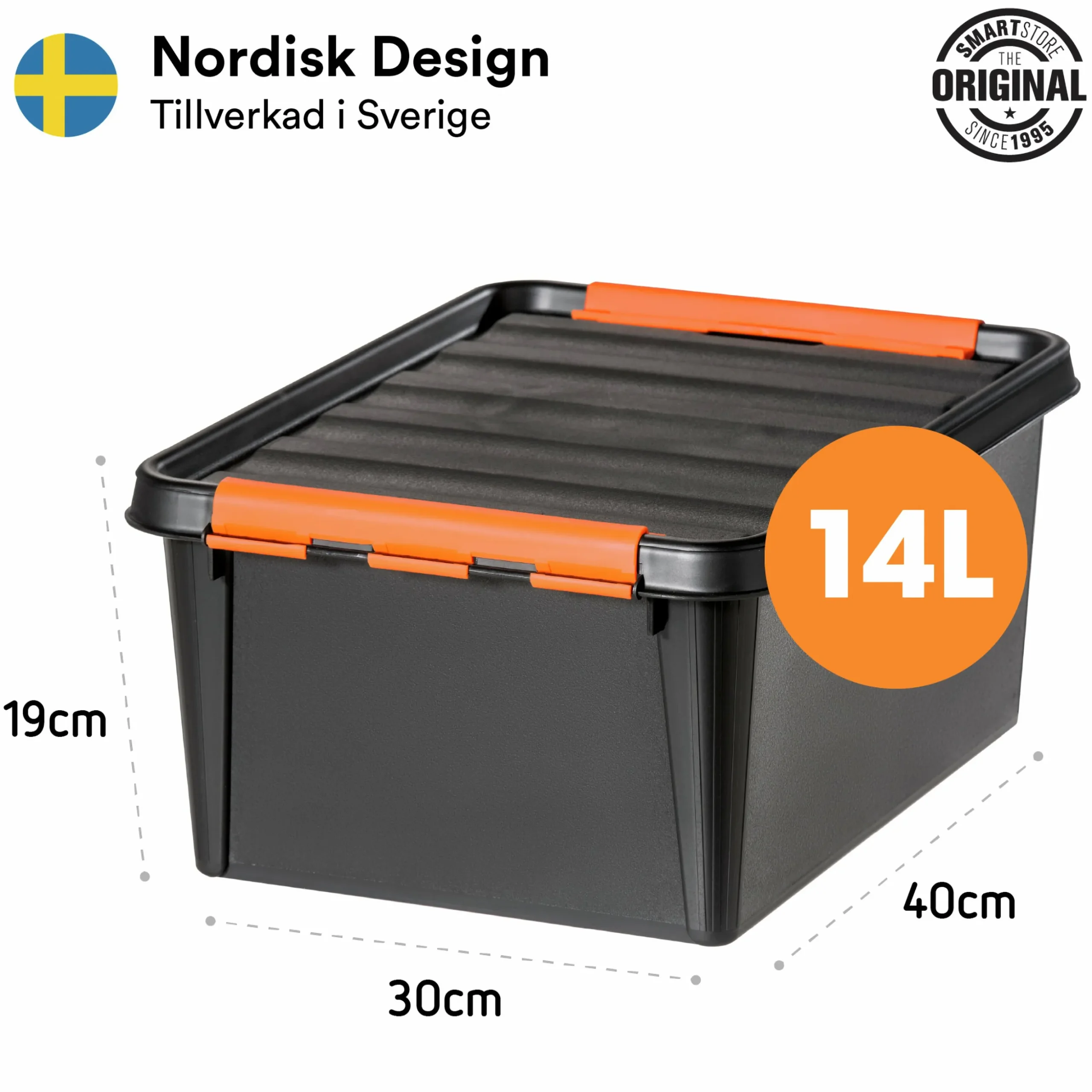 Förvaringsbox Orthex SmartStore PRO 15 med lock 14L