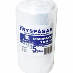 Fryspåsar Ölandsplast sidoinvikta 5L 30x45cm 100-p
