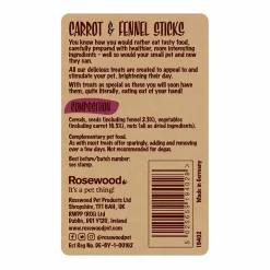 Gnagargodis Rosewood Sticks Carrot/Fennell 140g