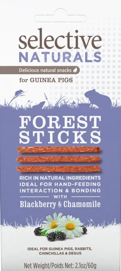 Gnagargodis Selective Forest Sticks Björnbär/Kamomill 60g