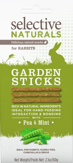 Gnagargodis Selective Garden Sticks Ärtor/Mynta 60g