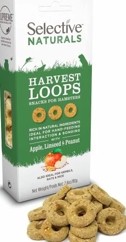 Gnagargodis Selective Harvest Loops Äpple/Linfrö/Jordnöt 80g
