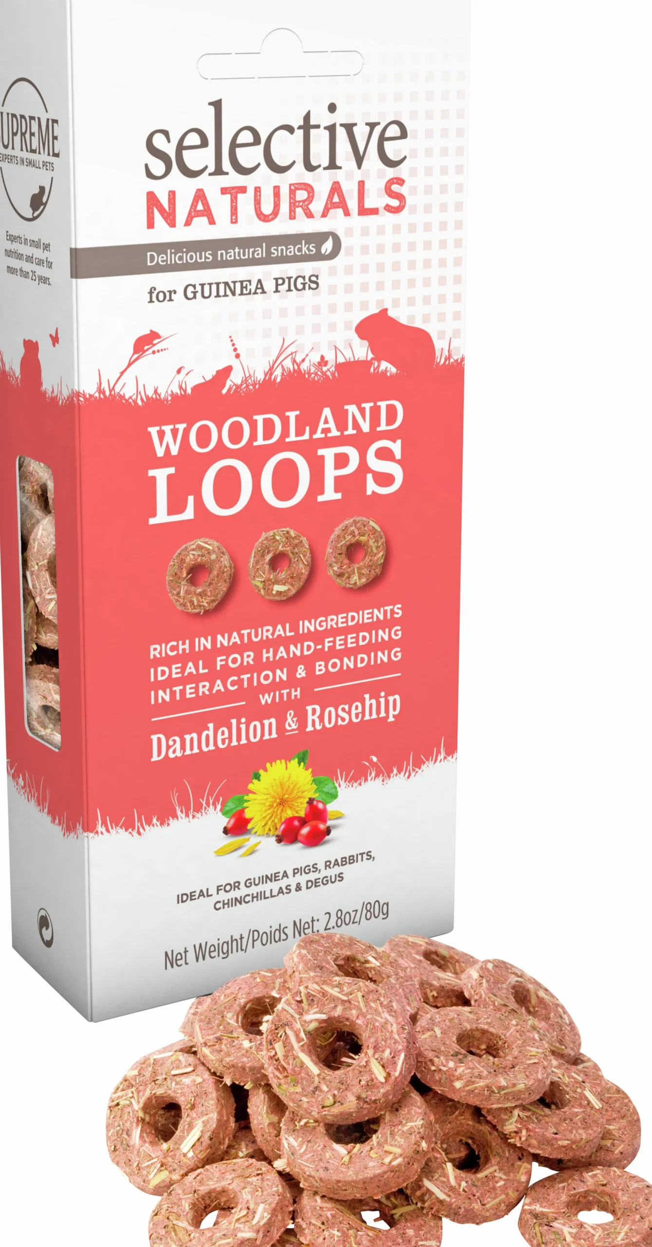 Gnagargodis Selective Woodland Loops Maskros/Nypon 80g
