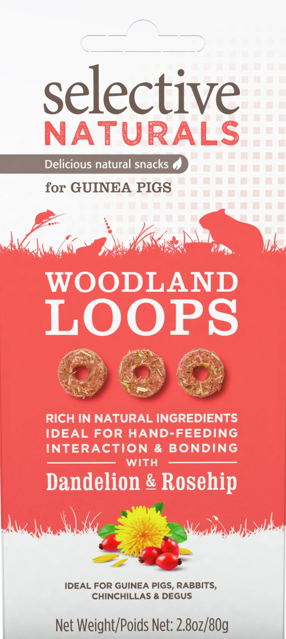 Gnagargodis Selective Woodland Loops Maskros/Nypon 80g