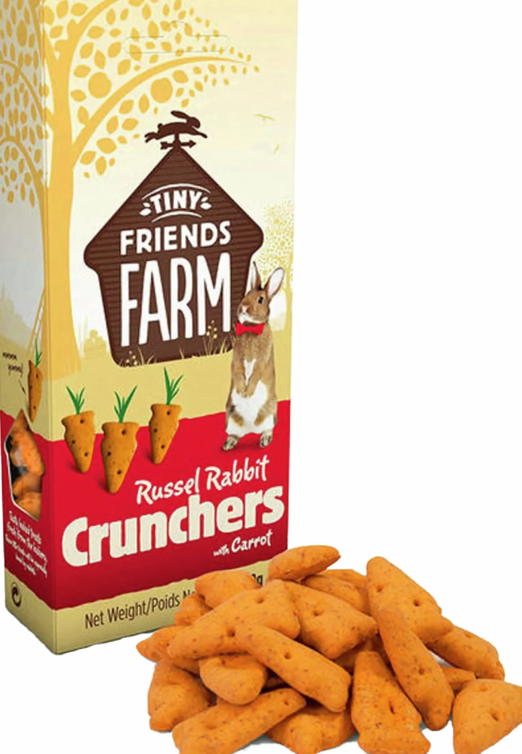 Gnagargodis Tiny Friends Farm Rabbit Crunchers Morot 120g