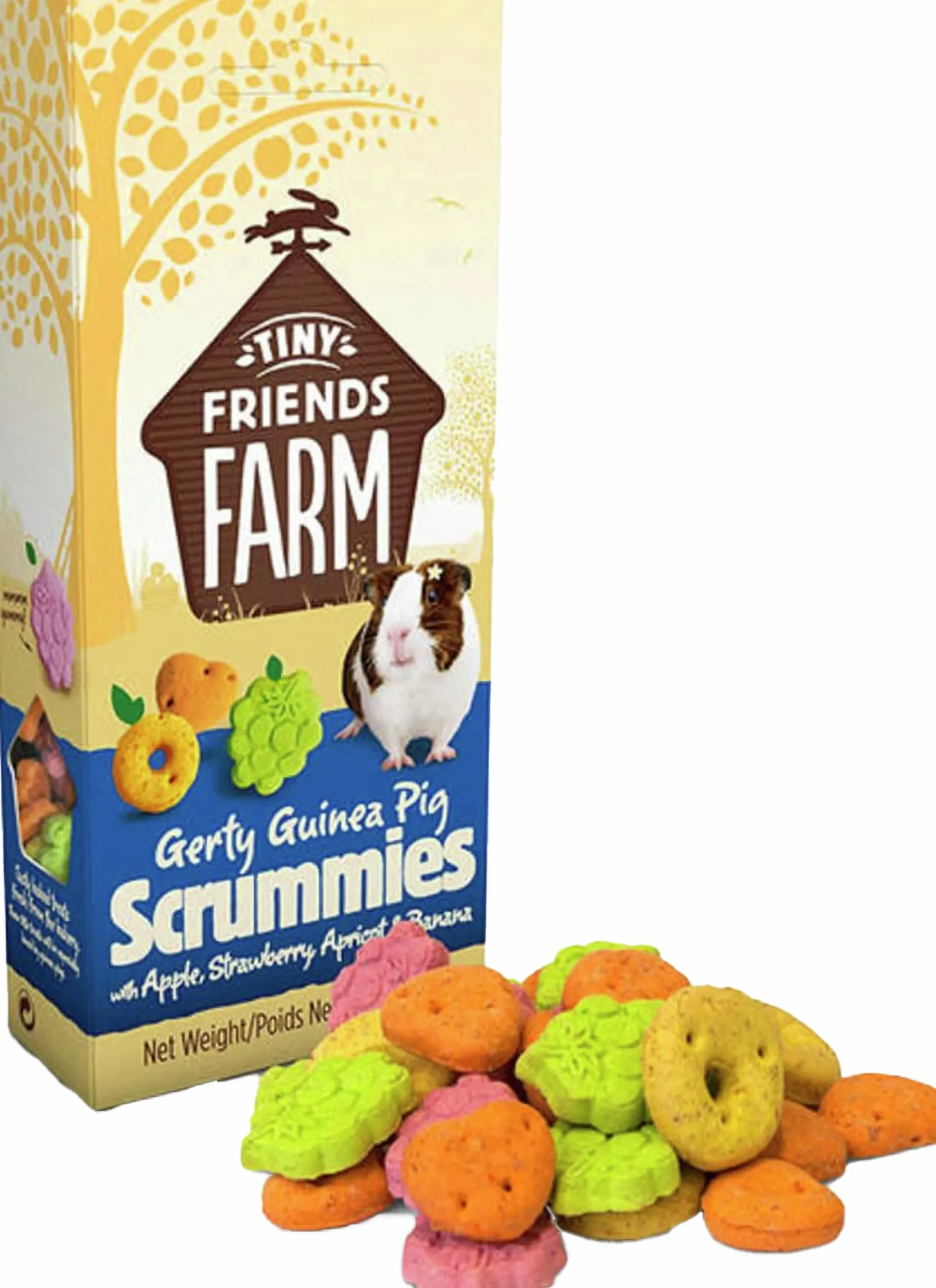 Gnagargodis Tiny Friends Farm Marsvin Scrummies Fruit 120g