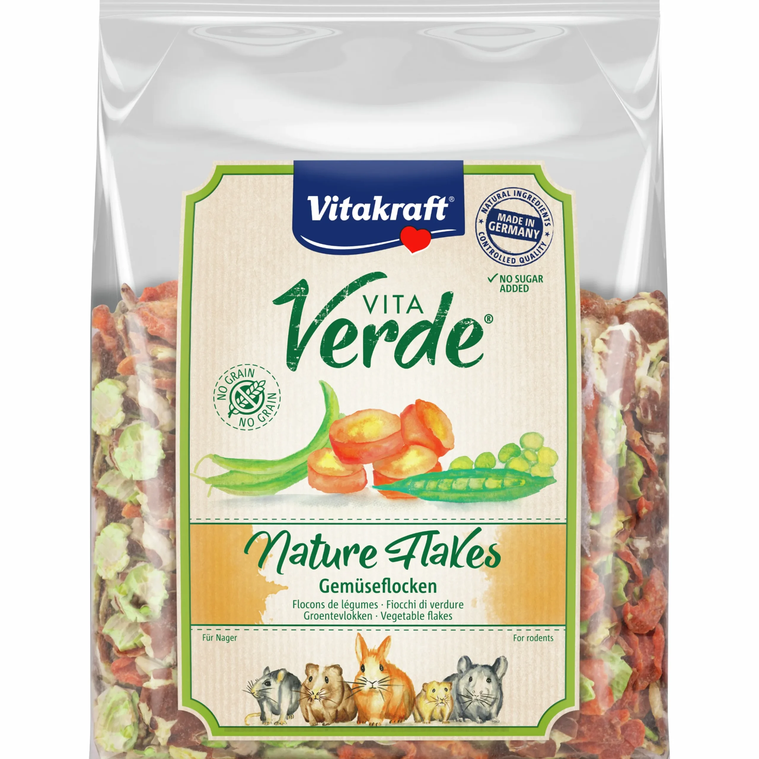 Gnagargodis Vitakraft Vita Verde Flakes Grönsaker 400g