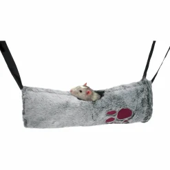Gnagarleksak Rosewood 2-in-1 Hanging Tunnel & Hammock Grå