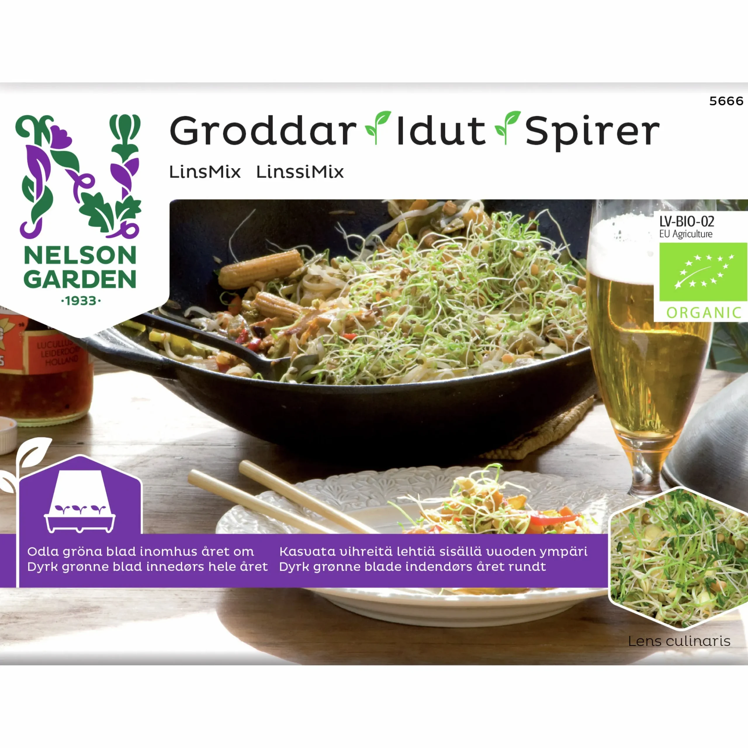 Groddar Nelson Garden Linsmix Organic