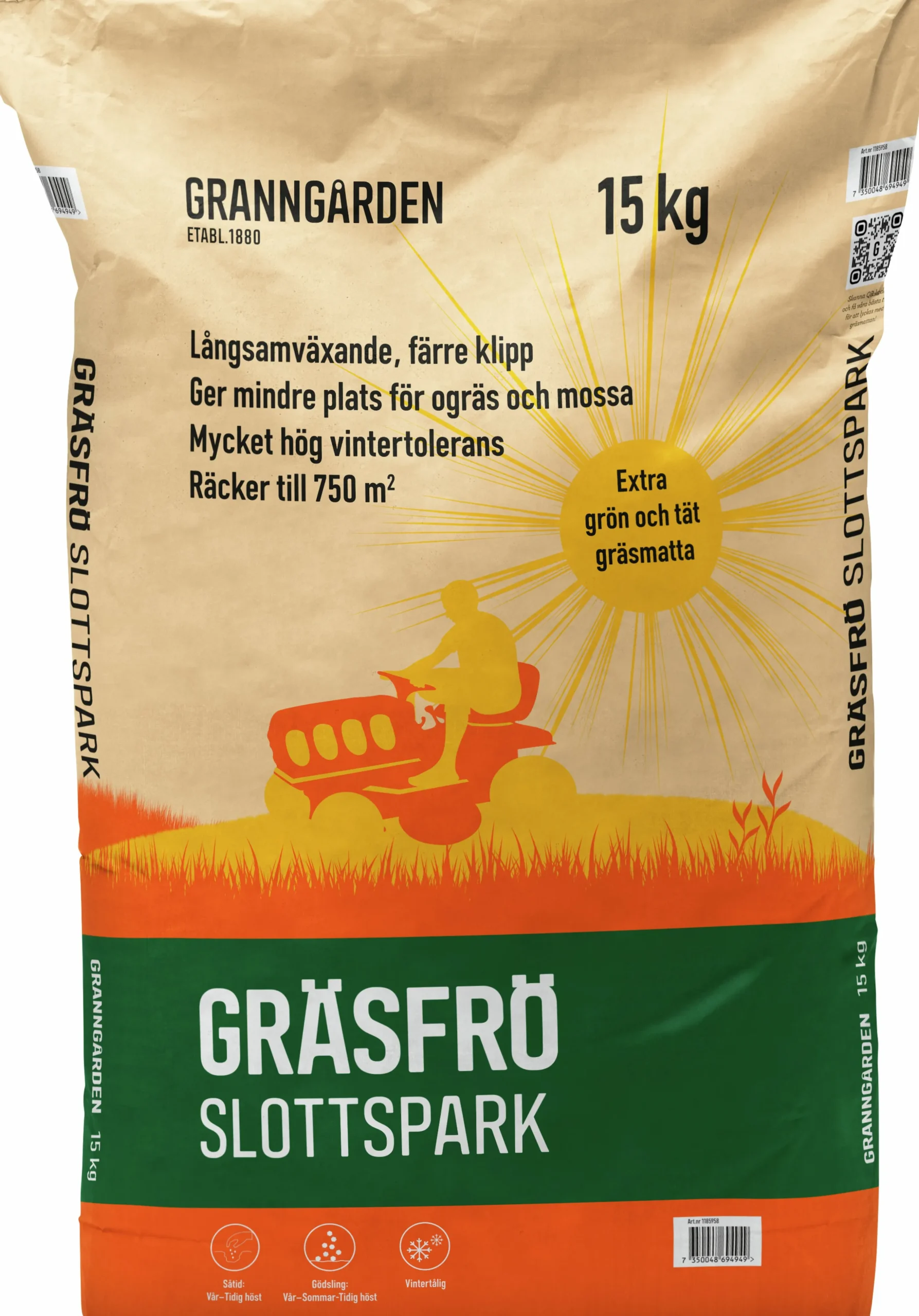 Gräsfrö Granngården Slottspark 15kg