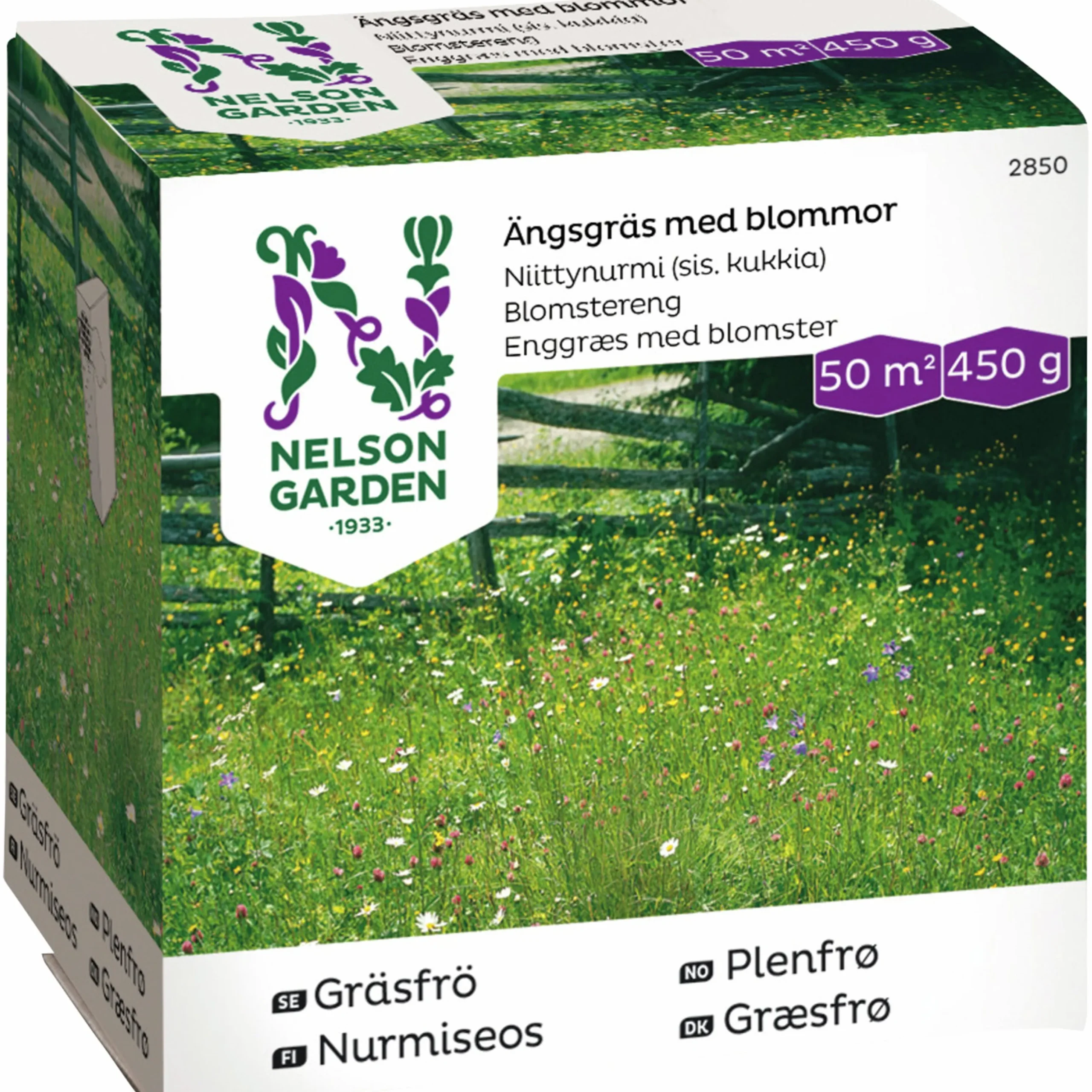Gräsfrö Nelson Garden Ängsgräs med blommor 450g