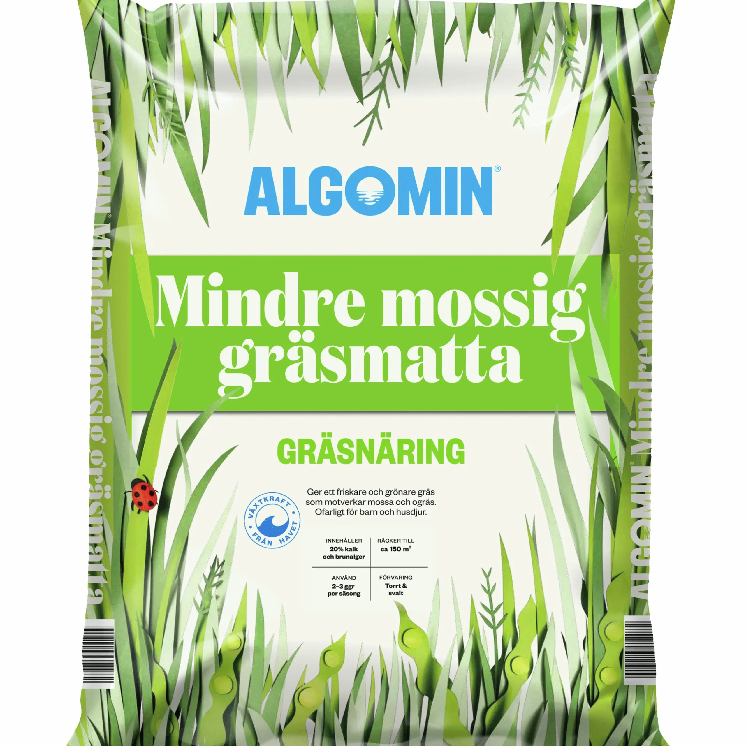 Gräsgödsel Algomin Mindre mossig gräsmatta 6,5kg