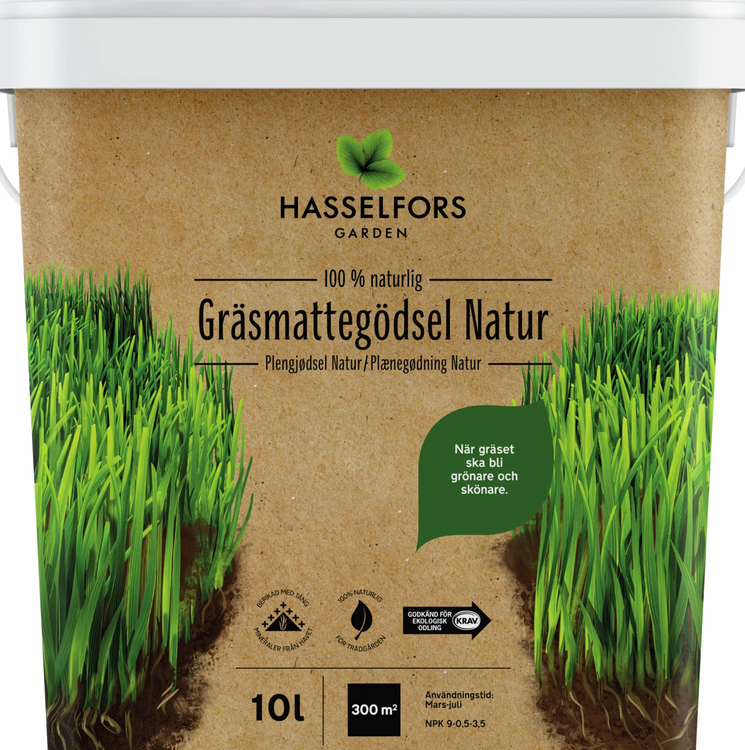 Gräsgödsel Hasselfors Natur KRAV 10L