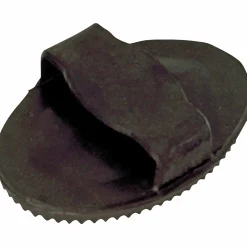 Gummiskrapa Three horses Svart 16cm