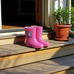 Gummistövel Equipage Butterfly JR Rosa