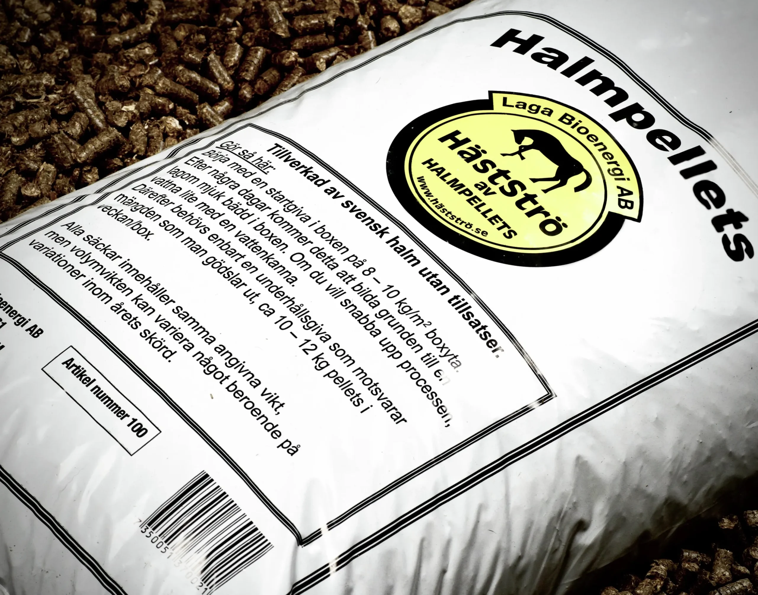 Halmpellets Laga Bioenergi Helpall 60x13kg (hemleverans)