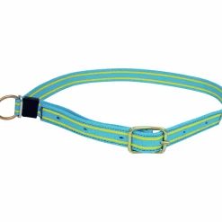 Halsrem Osby Kätting tjur blå/gul 150cm