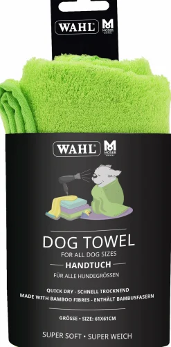 Handduk Hund Wahl Bambu Grön 61x61cm