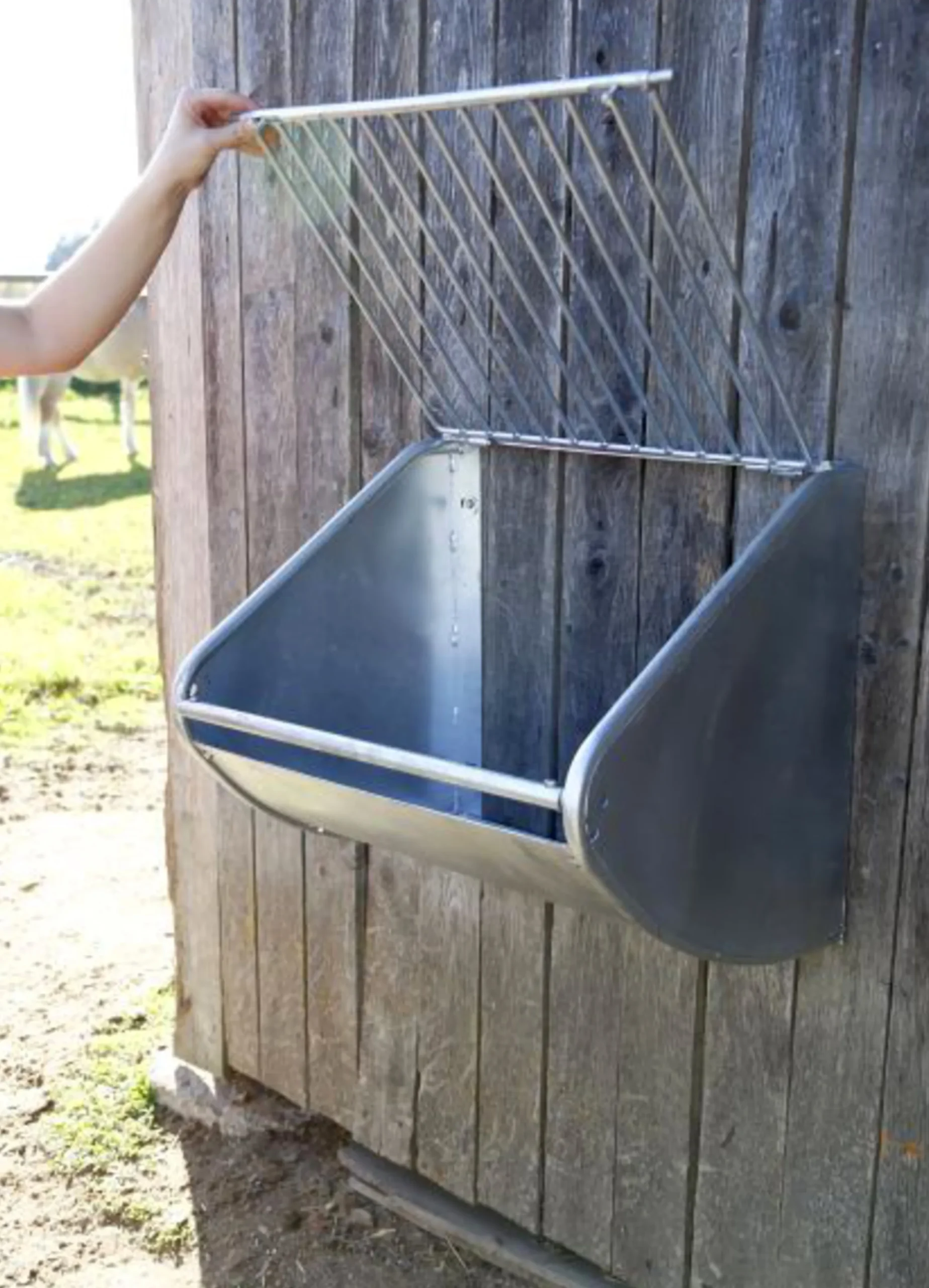 Hökrubba Kerbl Slow Feeder galvaniserad 90L
