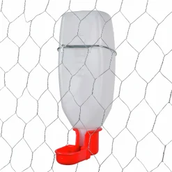 Hängande Vattenautomat Willab Höns Plast Röd/vit 1L