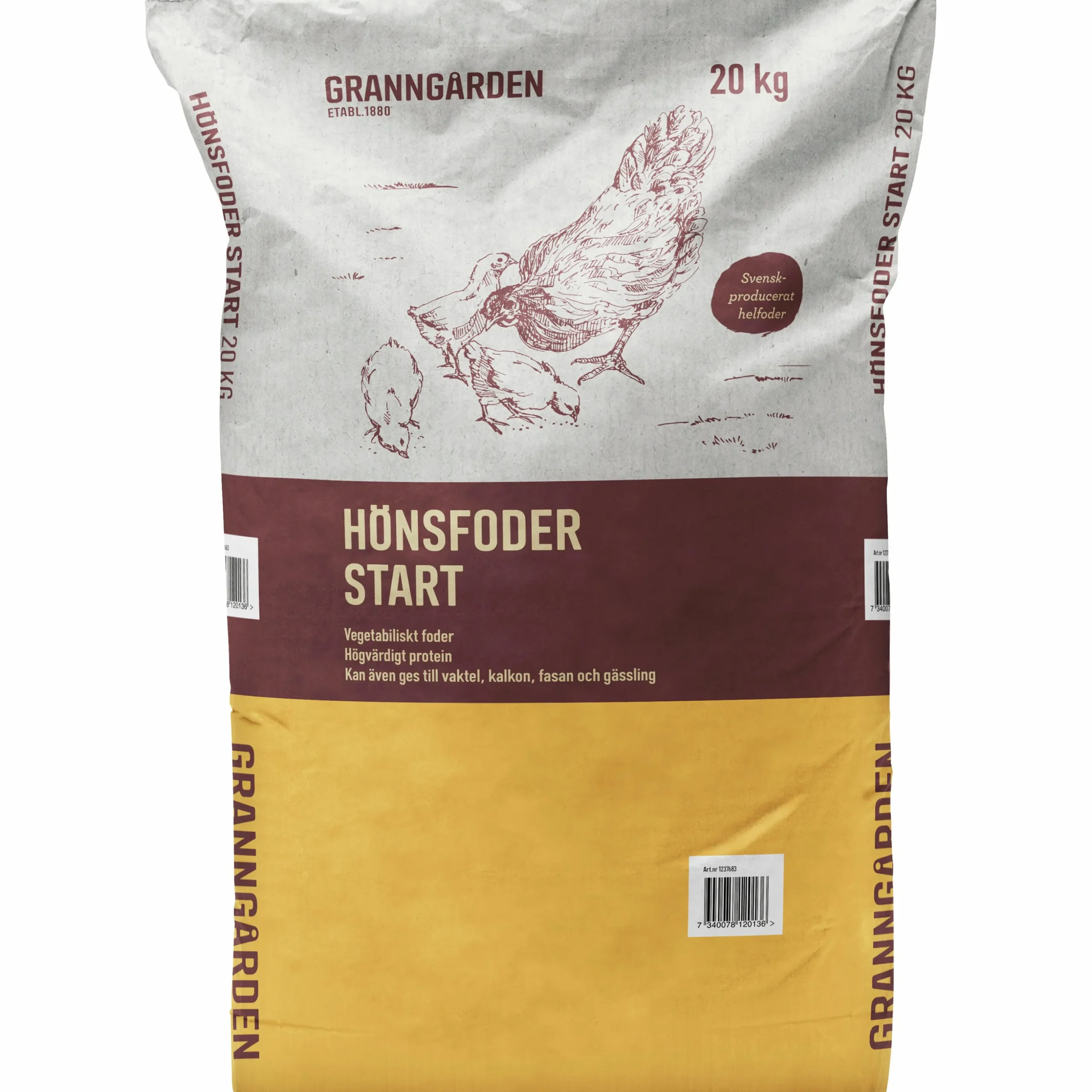 Hönsfoder Granngården Start Pelletskross 20kg