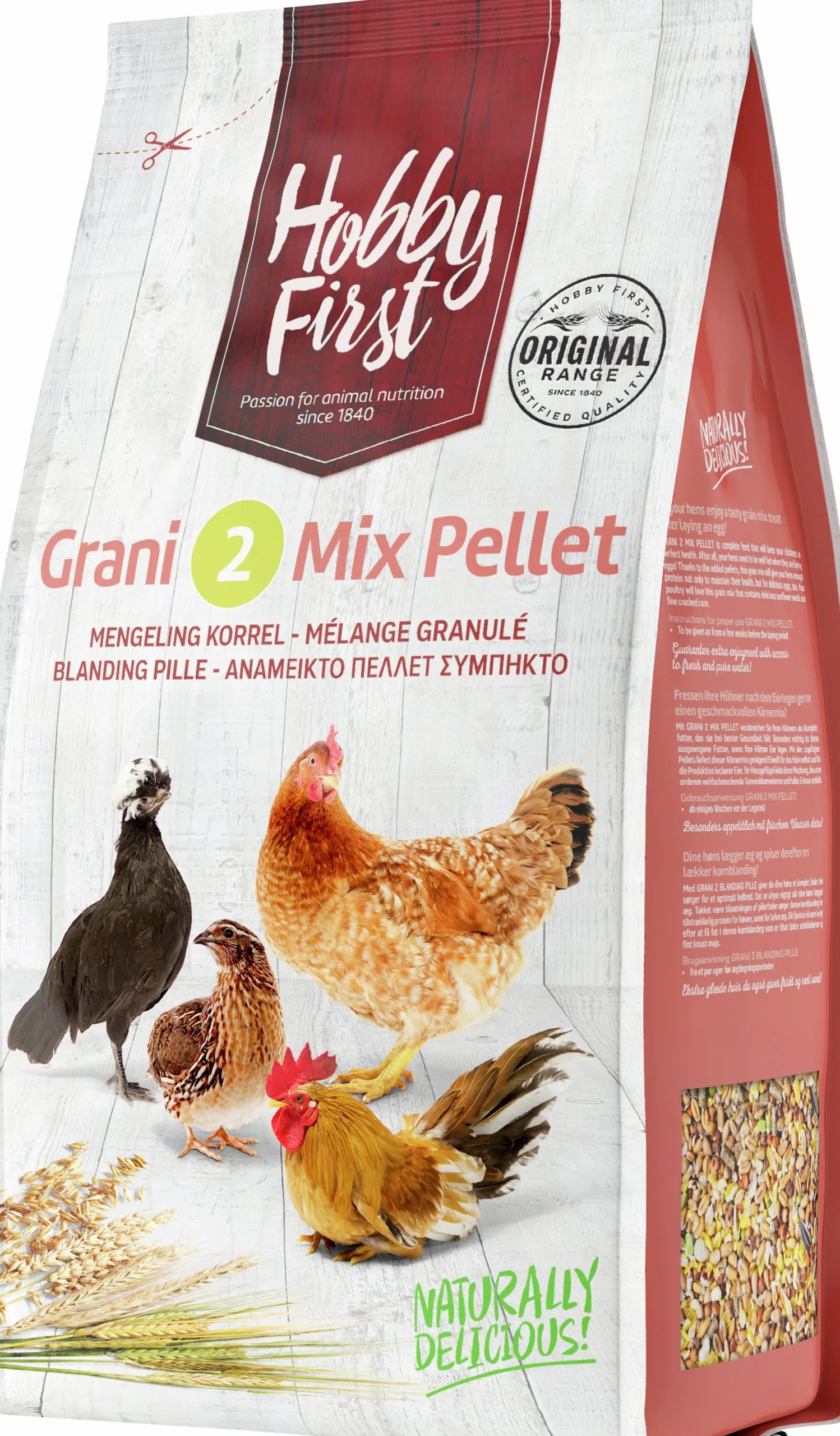 Hönsfoder HobbyFirst Grani 2 Mix Pellets 4kg