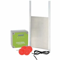 Hönslucka Kerbl med automatisk lucköppnare 430x400mm