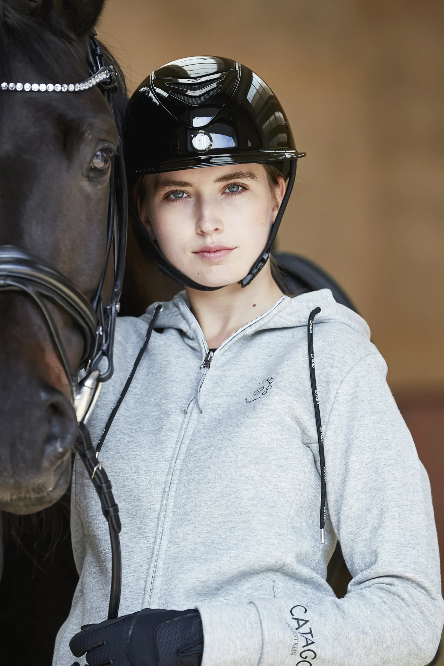 Hoodie Catago Natalie Grå Melange
