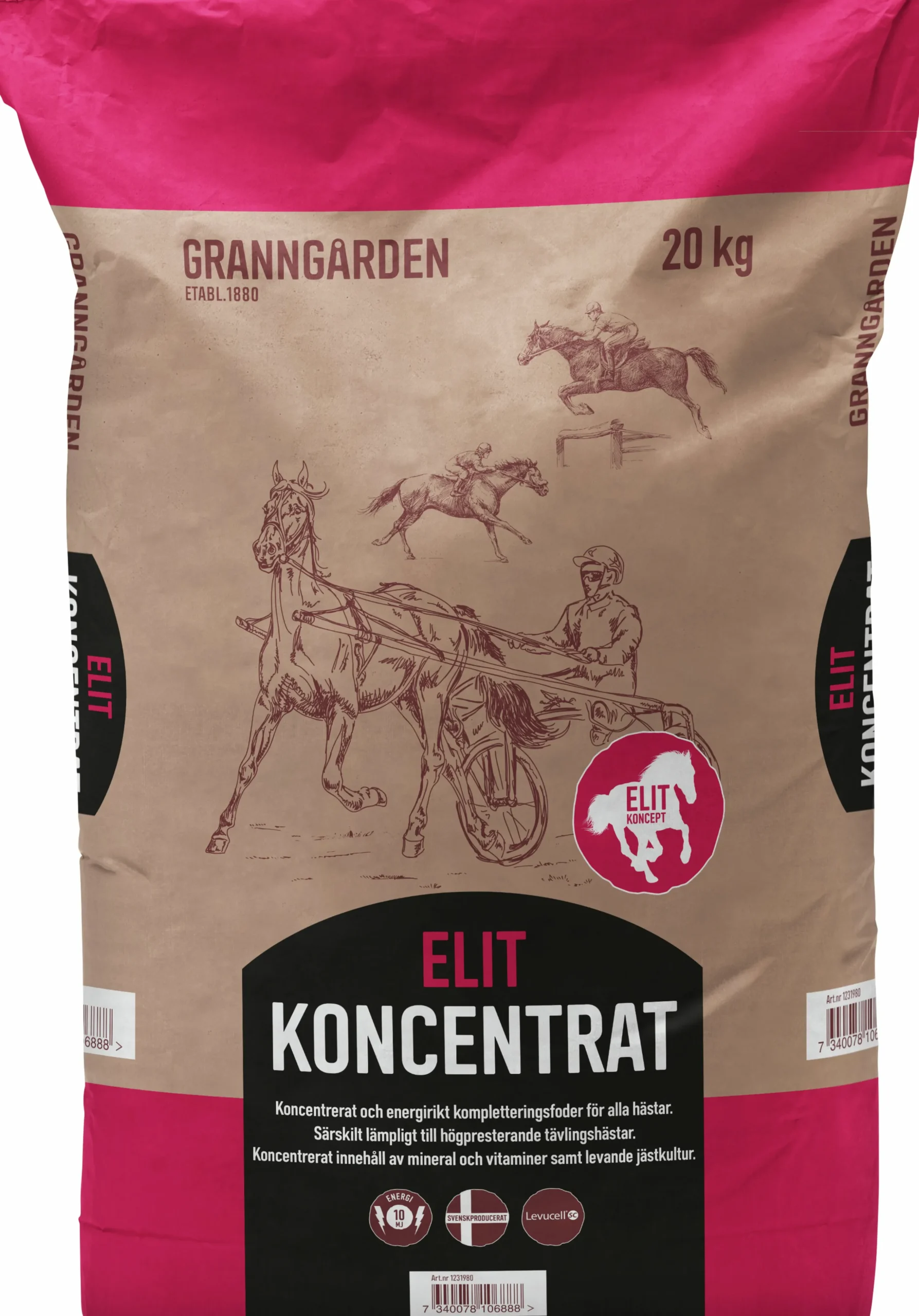 Hästfoder Granngården Elit Koncentrat 20kg