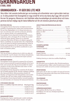 Hästfoder Granngården Elit Proteinspecial 15kg