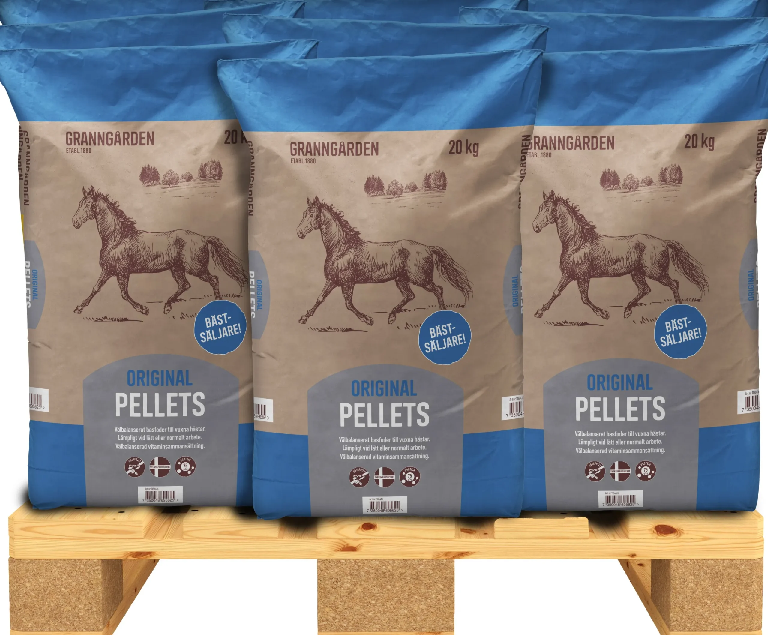 Hästfoder Granngården Original Pellets 20kg