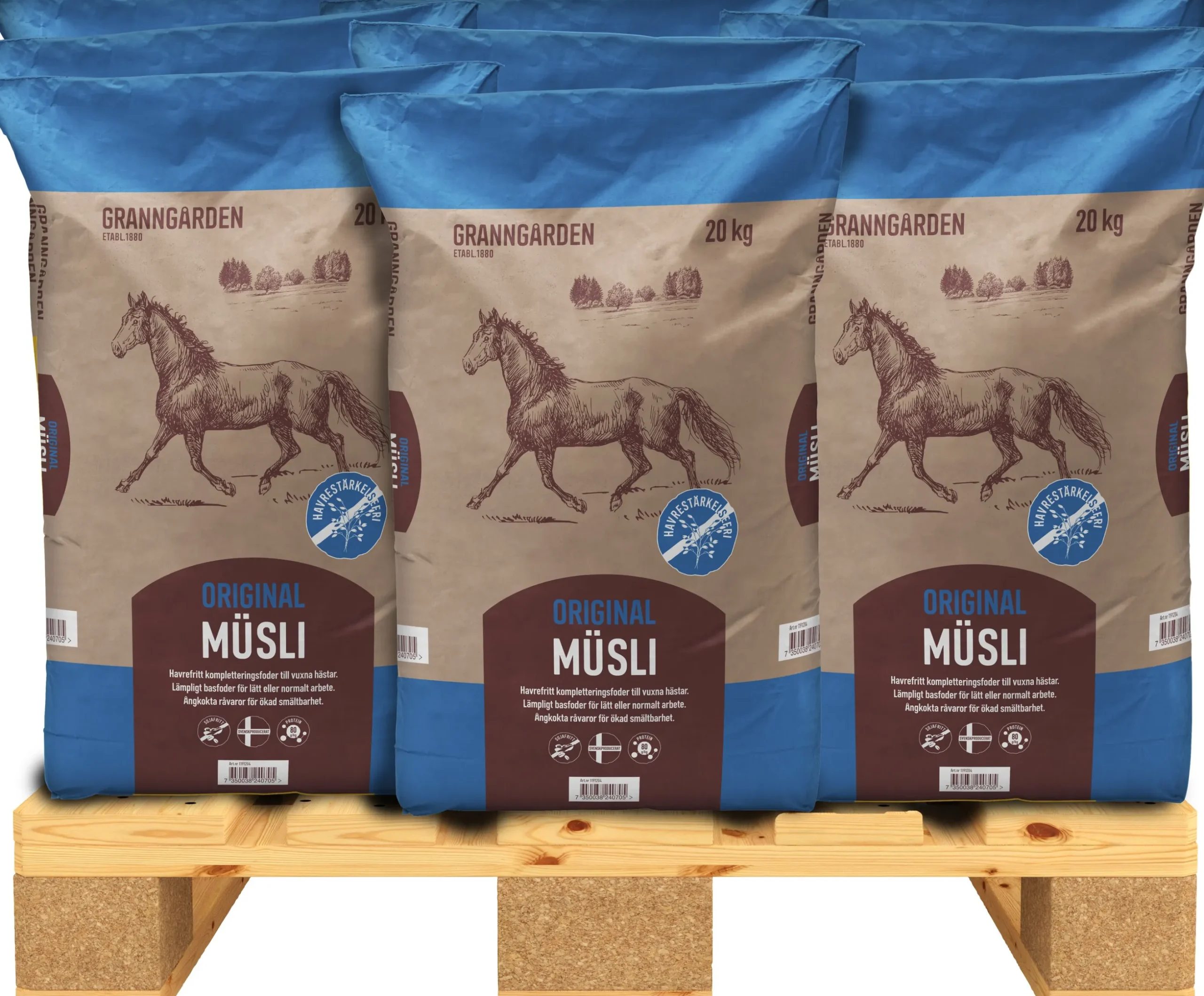 Hästfoder Granngården Original Müsli 20kg