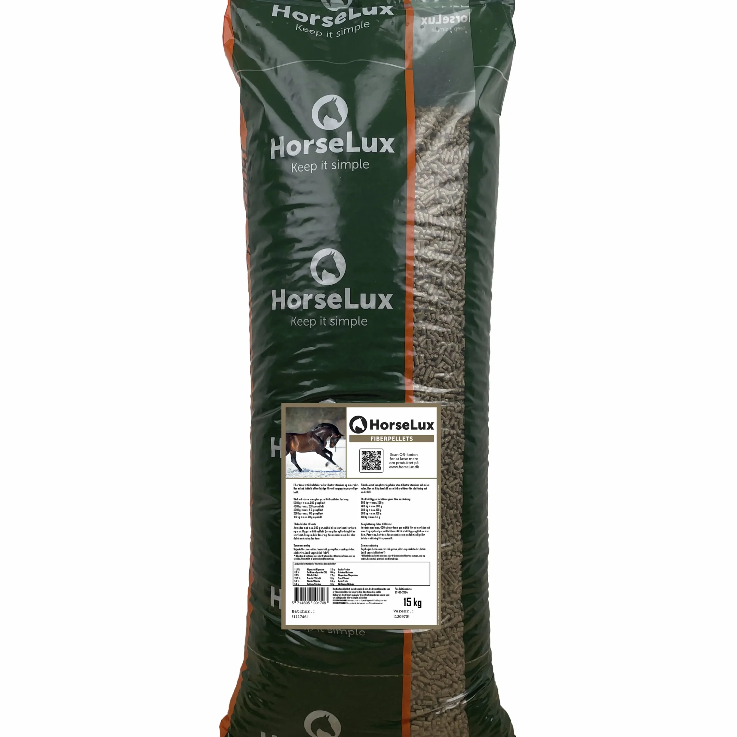 Hästfoder HorseLux FiberPellets 15kg