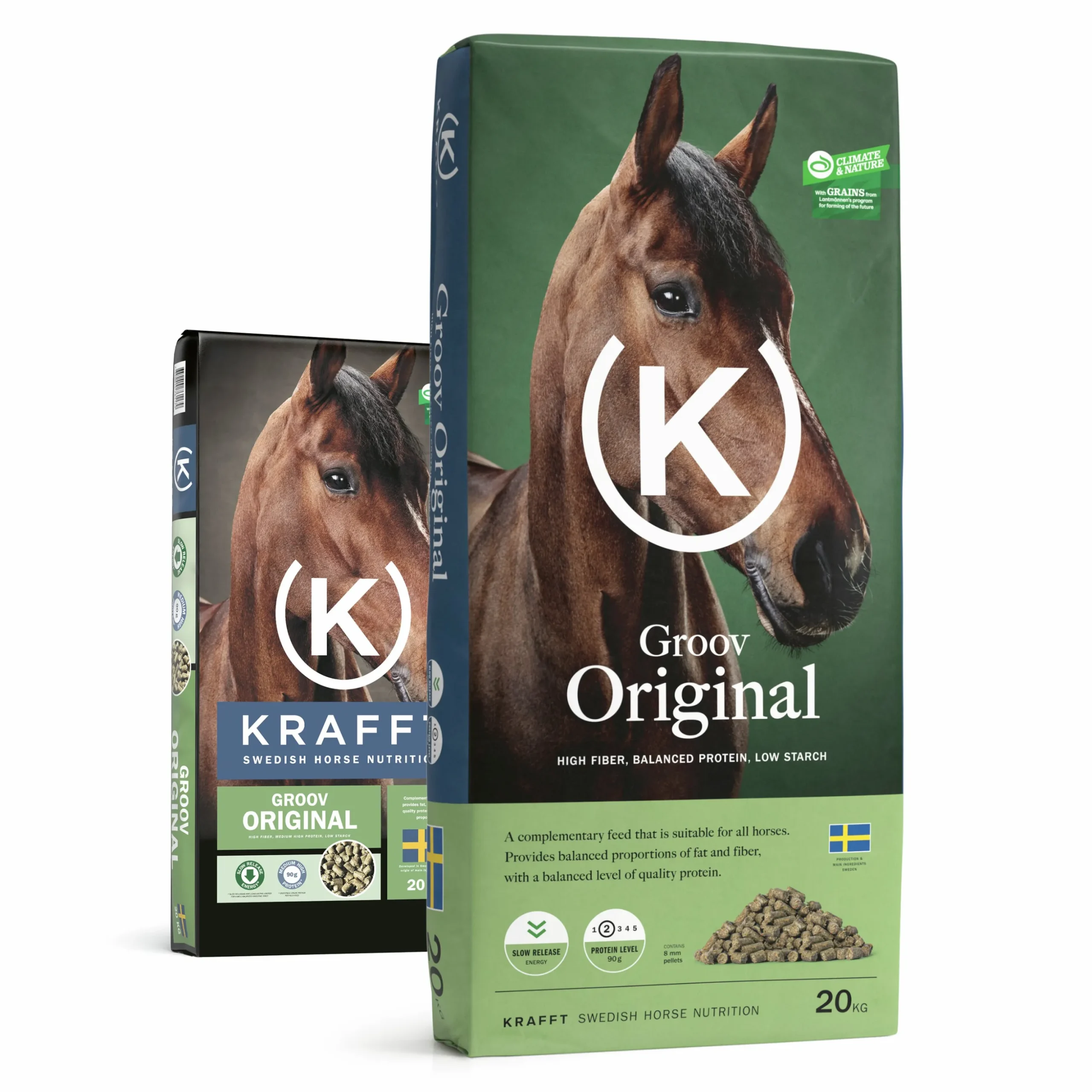 Hästfoder Krafft Groov Original Pellets 20kg