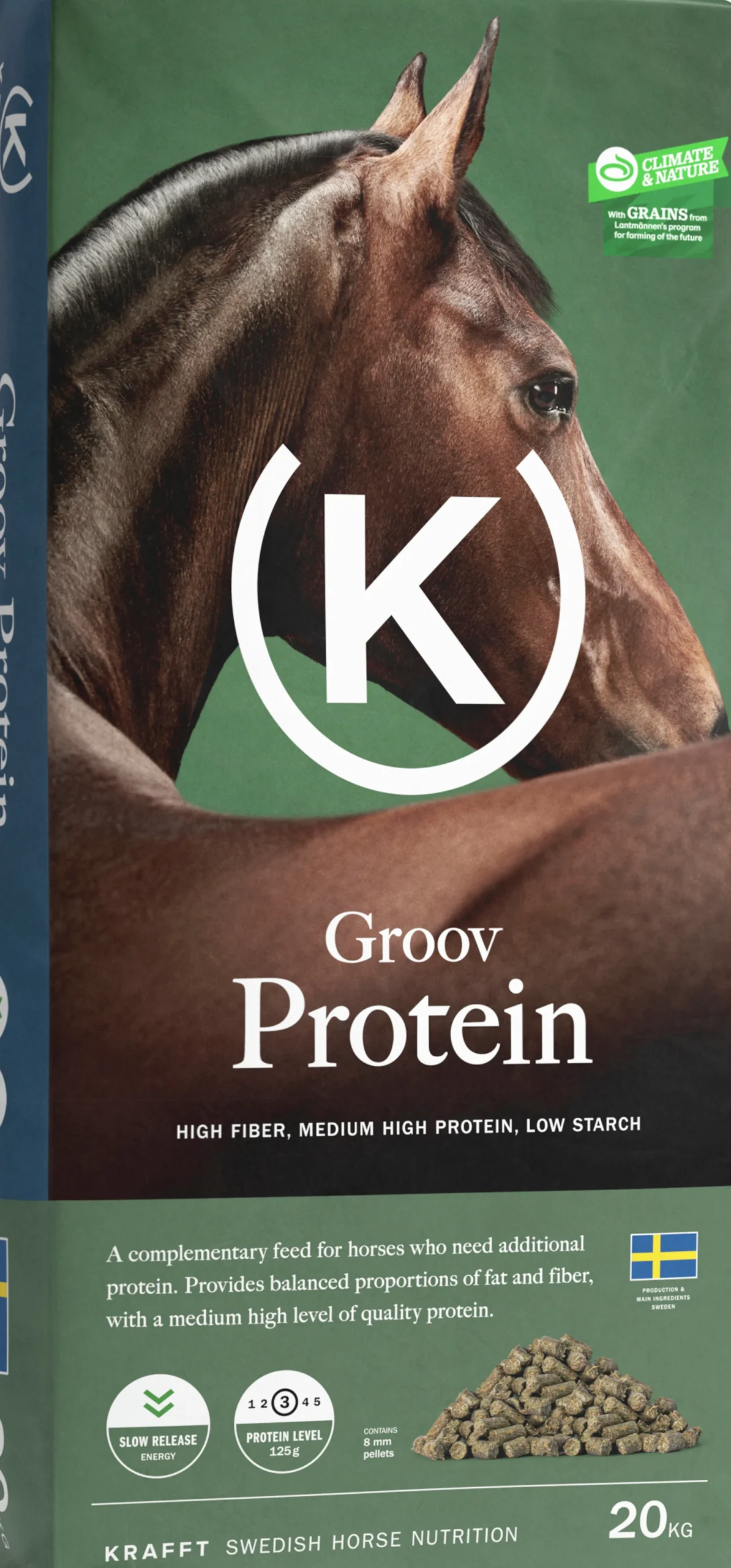 Hästfoder Krafft Groov Protein Pellets 20kg