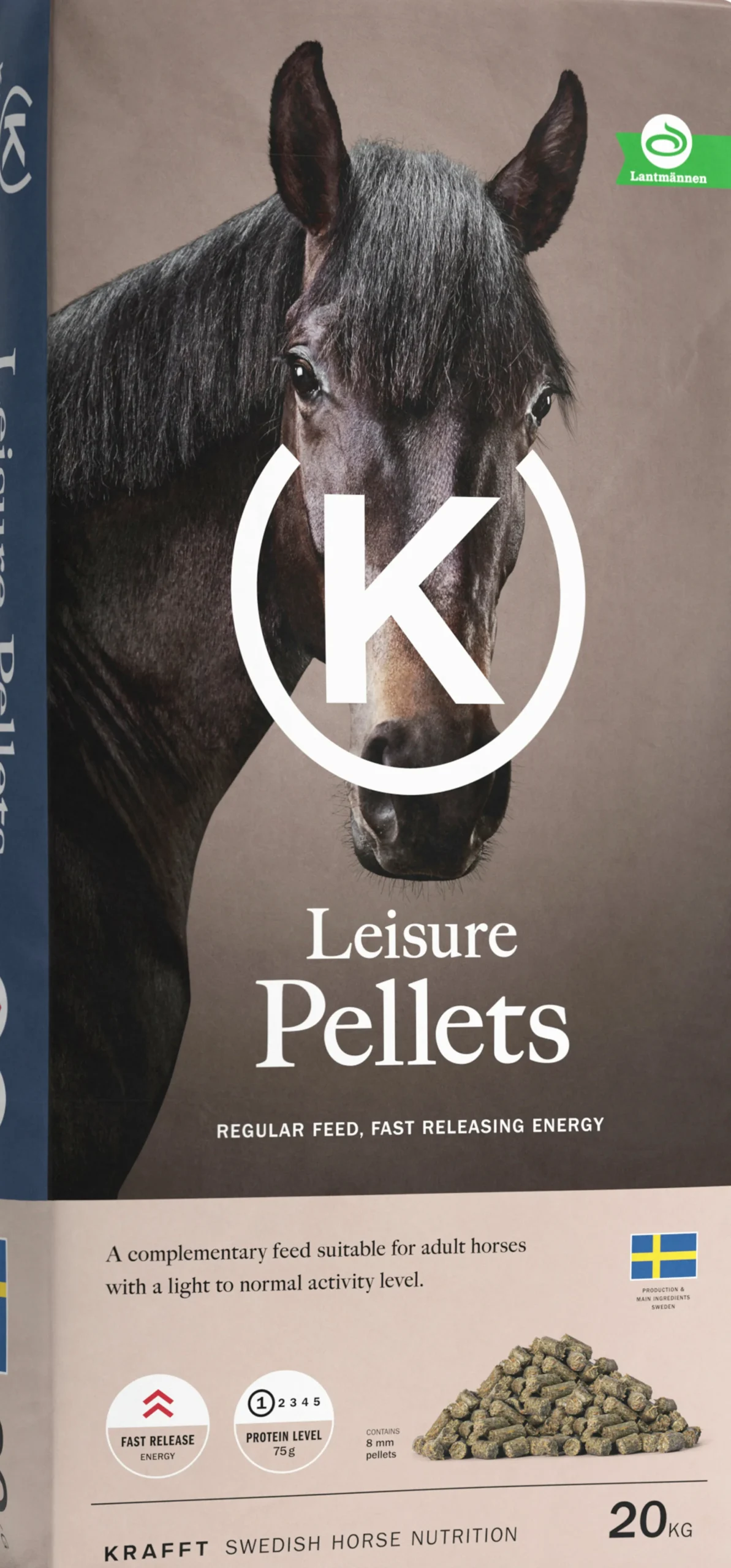 Hästfoder Krafft Leisure Pellets 20kg