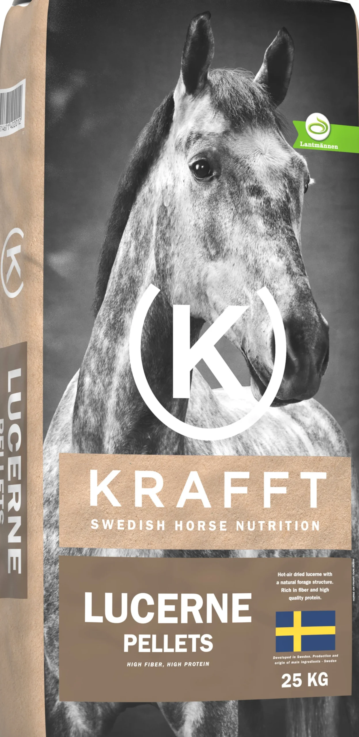 Hästfoder Krafft Lucerne Pellets 25kg