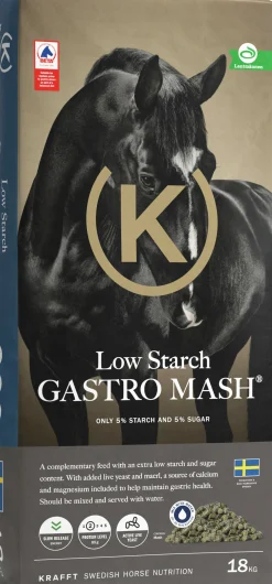 Hästfoder Krafft Performance Low Starch Gastromash 18kg