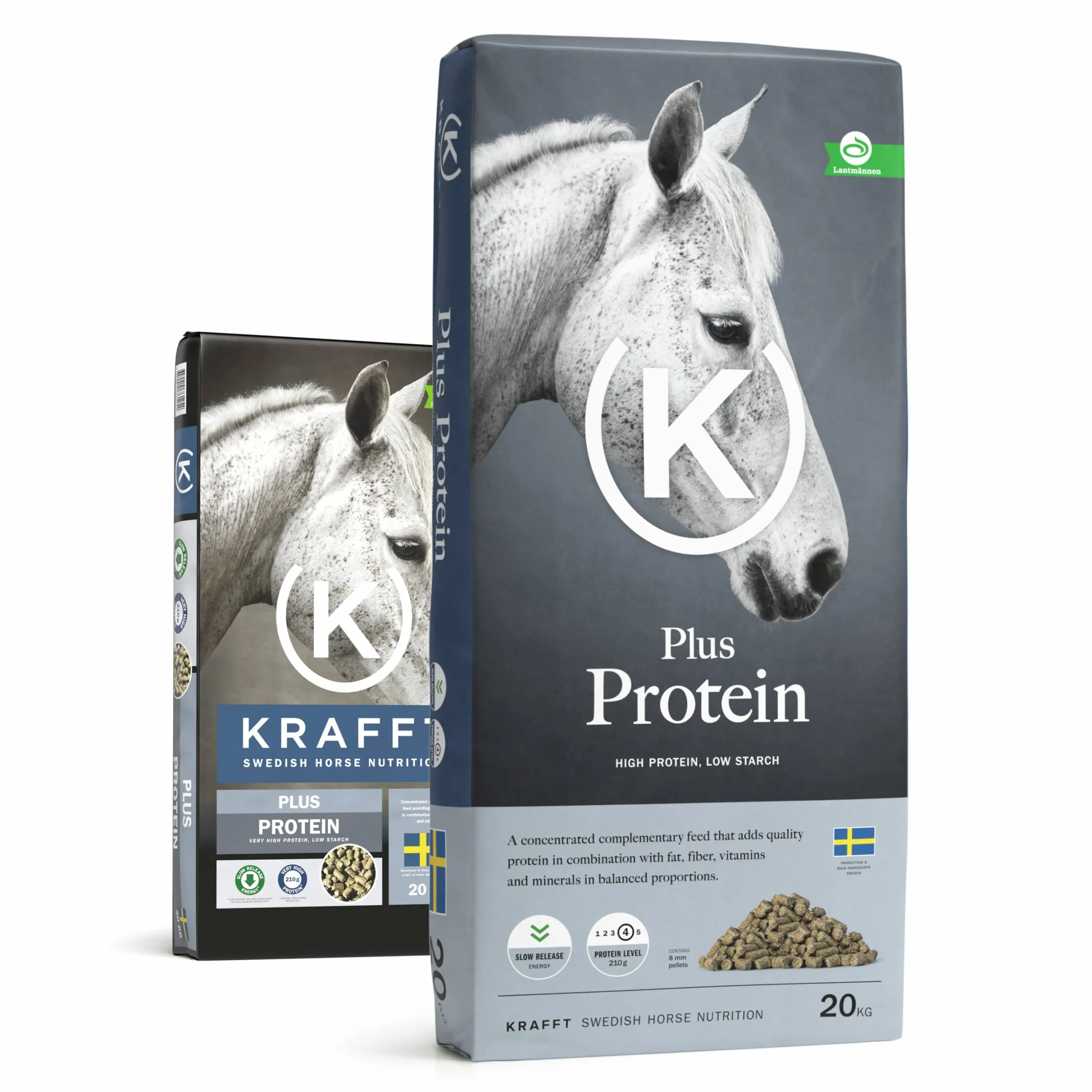 Hästfoder Krafft Plus Protein Pellets 20kg