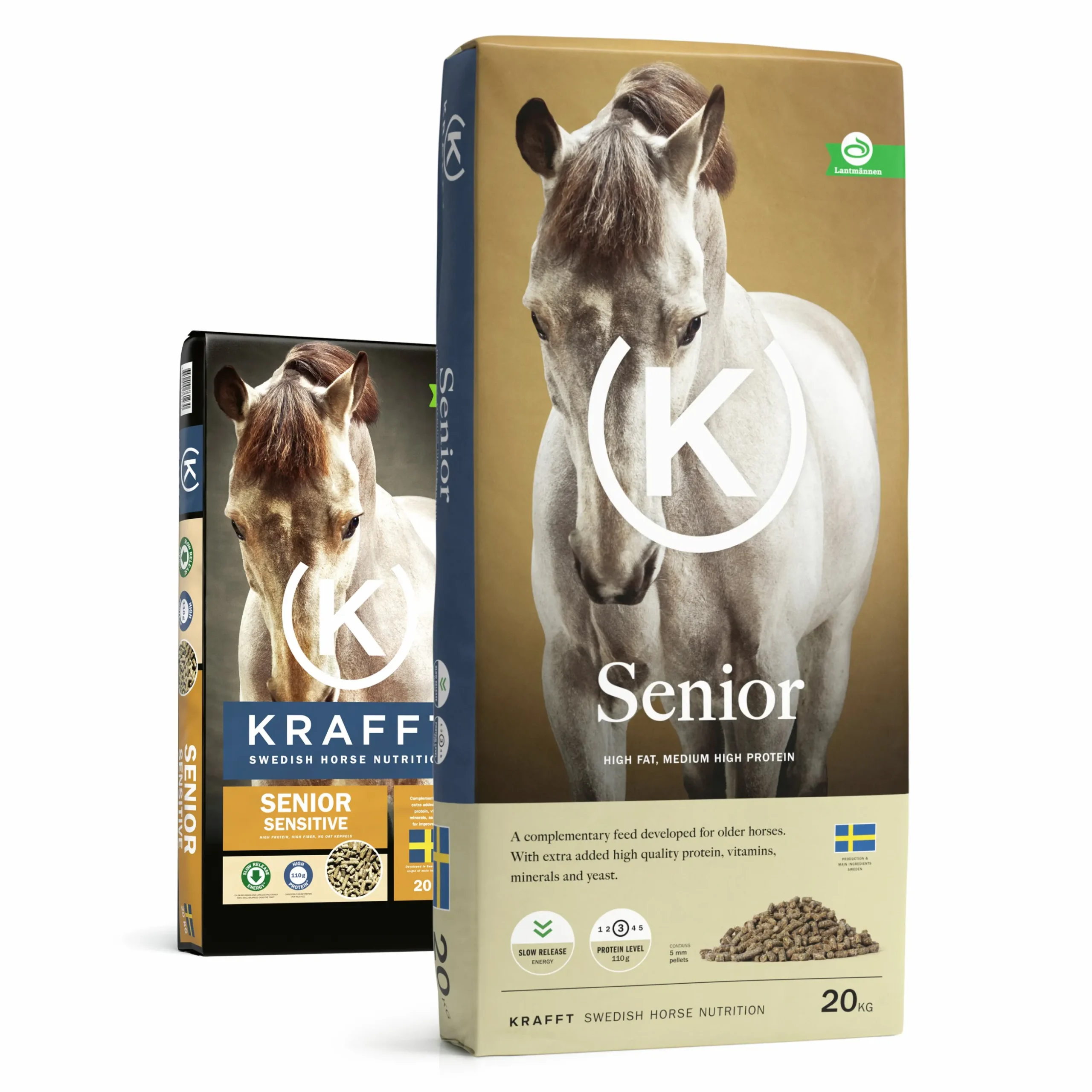 Hästfoder Krafft Senior Pellets 20kg
