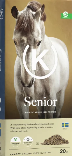 Hästfoder Krafft Senior Pellets 20kg