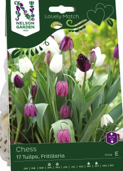 Höstlök Nelson Garden Tulpan Fritillaria Lovely Match Chess
