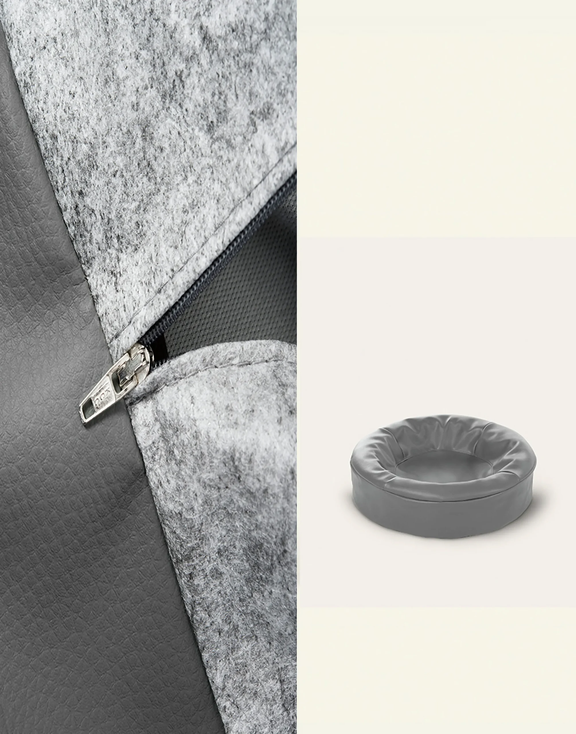 Hundbädd Bia Bed Ortho Rund Grå 50cm