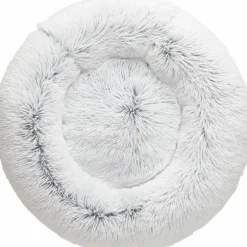 Hundbädd Hunter Loppa Donut Fluffig Vit 50cm