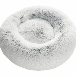 Hundbädd Hunter Loppa Donut Fluffig Vit 50cm